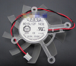 ASUS 9600 T&T 8015L12F ND2 Graphic Card Cooling Fan DC12V 0.15A 2Pin