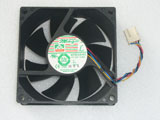Protechnic MGT8012UB-W25 DC12V 0.66A 8025 8cm 80mm 80x80x25 4Pin 4Wire Cooling Fan