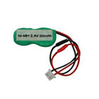 2.4V 20mAh (2 Cells) Rechargeable Ni-MH Battery