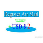 Register Air Mail with tracking number service charge