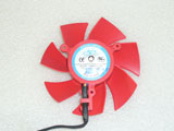 NTK FD8025U12S 14010010184 XFX HD 5850 5870 Graphic Card DC12V 0.48A 4Wire 4Pin Cooling Fan