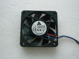 Delta Electronics AFB0612HA S164 DC12V 0.22A 6010 6CM 60mm 60X60X10mm 3Pin 3Wire Cooling Fan