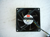 Superred CHA8012CBS-OA-P DC12V 0.17A 8025 8CM 80mm 80X80X25mm 4Pin 4Wire Cooling Fan