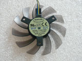 New Everflow ASUS GTX760 GTX660 GTX670 T128010SH DC12V 75*10mm 4Pin Video Graphics Card Cooling Fan