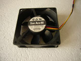 Sanyo Denki 109R0812H401 DC12V 0.13A 8025 8CM 80mm 80X80X25mm 3Pin 3Wire Cooling Fan