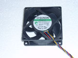 SUNON PMD1207PTV1 A B1643.F.GN DC12V 4.6W 7025 7CM 70mm 70X70X25mm 4Pin 4Wire Cooling Fan