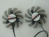 Firstd FD7010H12S DC12V 0.35A 7510 7CM 75mm 75x75x10mm 4Pin 7Wire Graphics Cooling Fan