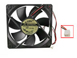 ADDA AD1212LB-A71GL DC12V 0.24A 12025 12CM 120mm 120x120x25mm 3Pin 3Wire Cooling Fan