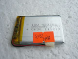 3.7V 850mAh 0423752P HxWxL Lipo Lithium Polymer Rechargeable Battery