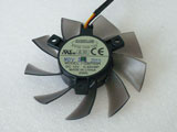 Everflow T128015SH DC12V 0.32A 7516 7CM 75mm 75X75X16mm 3Pin 3Wire Graphics Cooling Fan