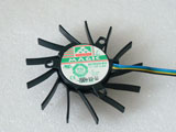 Protechnic MGT6012YF W10 DC12V 0.4A 6512 6CM 65mm  65x65x12mm 4Pin 4Wire Graphics Cooling Fan