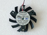 New ATI X1600 2600 X800 850 8500GT 3870 Everflow T126010DM 55x55x10mm DC12V 2Pin Graphics Card Cooling Fan