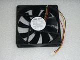 NMB-MAT DC12V 0.17A 12CM 12025 4710KL-04W-B19 M08 Cooling Fan 120×120×25mm 3Pin