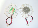 Protechnic MGA5012XR O10 DC12V 0.19A 4510 4CM 45mm 45x45x10mm 2Pin 2Wire  Graphics Cooling Fan