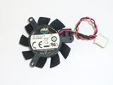 Cooler Master FY04010M12LNB DC12V 0.20A 36x36x9mm 2Pin 2Wire Graphics Cooling Fan