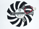 Power Logic PLD08010S12H DC12V 0.25A 7510 7CM 75m  75X75X10mm 2Pin 2Wire Graphics Cooling Fan