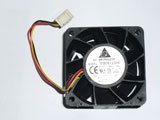 Delta Electronics TFB0612GHE F00 DC12V 1.68A 6038 6CM 60mm 60x60x38mm 3Pin 3Wire Cooling Fan