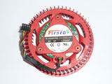 Firstd FD9238U12D DC12V 1.20AMP 7525 7CM 75mm 75X75X25mm 4Pin 4Wire Cooling Fan