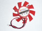 Firstd FD7015H12S DC12V 0.43A 39X39X39mm 2Pin 2Wire Graphics Cooling Fan