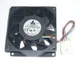 Delta Electronics FFB0824VHE 8K33 DC24V 0.36A 8038 8CM 80mm 80X80X38mm 4Wire Cooling Fan