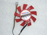 Firstd FD7015H12S 9500GT DC12V 0.43A 4Pin 4Wire Graphics Cooling Fan