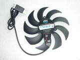 Cooler Master A14015-10RA-2NN-F1 DC5V 0.25A 13015 2Wire Graphics Cooling Fan