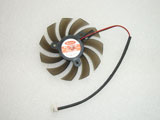 Ruikang RK-8010B DC12V 0.15A 75x75x12mm 2Wire 2Pin Video Display Graphics Card GPU Cooling Fan