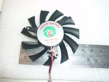 ZOTAC Cooler Partner 127010-SH1 DC12V 0.25A 2Wire 2Pin 61x61x10mm Video Display Graphics Card GPU Cooling Fan