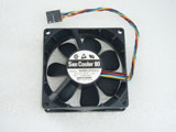 SANYO DENKI 9AH0812P4D031 DC12V 0.12A 8025 8CM 80MM 80X80X25MM 5pin Cooling Fan