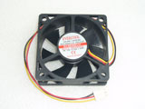 EVERCOOL EC6020H12C DC12V 0.13A 1.56W 6020 6CM 60MM 60X60X20MM 3pin Cooling Fan