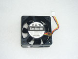 SANYO DENKI 109R0612J411 DC12V 0.47A 6025 6CM 60MM 60X60X25MM 3pin Cooling Fan