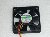 SUNON KDE1206PHV1 MS.B1287.F.GN 800-23989-02 Fan 60x60x15mm