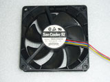 Sanyo Denki 9A0912M4D09 DC12V 0.12A 90x90x25mm 9CM 9025 90mm 3Pin 3Wire Cooling Fan