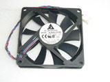 Delta Electronics AUB0812VHB C715 DC12V 0.3A 8015 8CM 80mm 80x80x15mm 3Pin 3Wire Cooling Fan