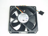 Foxconn PVA080G12H-P00-AB 65CFM DW014-A00 8025 DC12V 0.60A 5Pin Fan