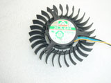 XFX 9600GT 9800GT MAGIC MGT6012ZR-W15 DC12V 0.43A 6CM 3.9CM 60x60x12mm Fan