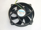 NONOISE G9225E12D1+6 BG DC12V 0.370A 95mm 4Pin LS Cable Cooling FAN