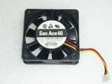 SANYO DENKI 109P0612M729 DC12V 0.07A 6015 6CM 60MM 60X60X15MM 3pin Cooling Fan