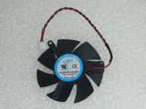 Sapphire X1300 HD4650 HD3650 NTK DF0501012SEE2C DC12V 0.05A 39mm 50x50x10mm Graphics Card Cooling Fan