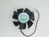 APISTEK GA51S2L GA51S2L-NNTH DC12V 0.13A 50MM 50X50X10mm 50*50*10mm 2pin GPU Graphics Card Cooling Fan