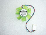 ADDA AD0412MB-G76 DC12V 0.08A 4010 4CM 40mm 40X40X10mm 3Pin 3Wire Graphics Cooling Fan