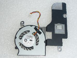 MSI wind U160 T&T 4510M05F PF1 0.28A 5VDC 3Wire 3Pin Notebook CPU Cooling Fan With Heatsink