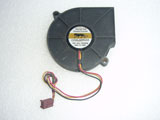 Everflow B127515BU DC12V 0.80A 3Wire 3Pin 75mm Ball Bearing Projector Blower Cooling Fan