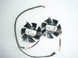 Zotac Sapphire X1300 HD4650 HD3650 FY04510H12SAA FY04510H12SFA Graphics Card Dual Cooling Fan