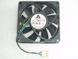 Delta Electronics EFB0812HHB DC12V 0.4A 8015 8CM 80mm 80X80X15mm 4Pin 4Wire Cooling Fan