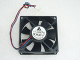 DELTA AUB0812VH-5D1R DC12V 0.41A 8025 8cm 80mm 80x80x25mm 3pin Cooling Fan