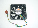 Superred CHB7012EBS-OA-P DC12V 0.28A 7020 7CM 70MM 70X70X20MM 4pin Cooling Fan