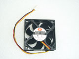 SUPERRED CHD6012ES-A DC12V 0.30A 6020 6CM 60MM 60X60X20MM 3pin Cooling Fan