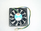 TOP MOTOR DF127015BU-A DC12V 0.66A 7015 7CM 70MM 70X70X15MM 4pin Cooling Fan