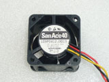 Sanyo Denki 109P0412J3013 DC12V 0.35A 4028 4CM 40MM 40X40X28MM 3pin Cooling Fan